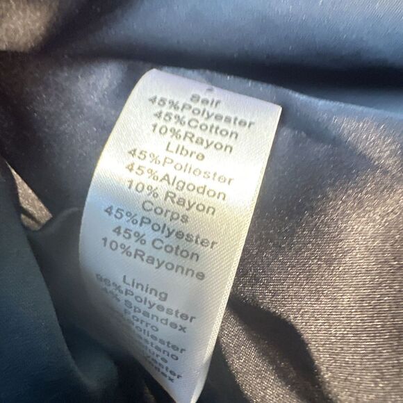 Jessica Simpson Dress Size 2 Orange Green Abstract Floral Lined Strapless - Picture 8 of 8